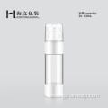 White Round Clear Airless Bottle Pump Screw On